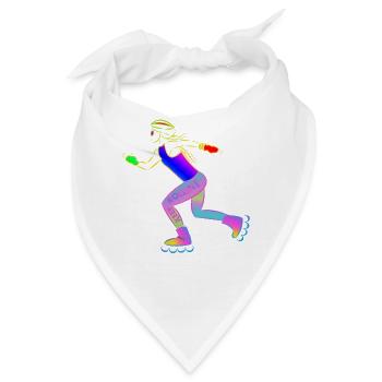 Roller Girl - Keep Rolling - Bandana - Weiß - Vorne