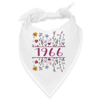 1966 Legendär Seit 1966 Geburtstag 1966 Frauen - Bandana - Weiß - Vorne