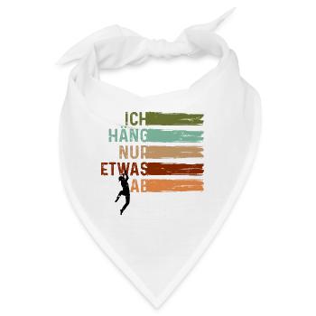 Ich häng nur etwas ab - Bandana - Weiß - Vorne