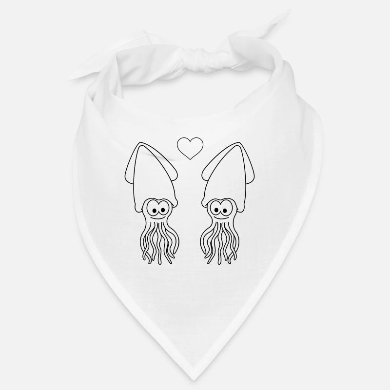 Squid Comic Couple Love Bandana