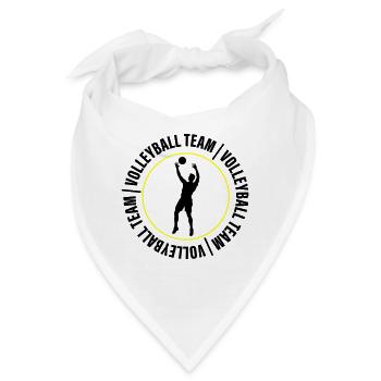 Volleyball Team Verein Spieler - Bandana - Weiß - Vorne