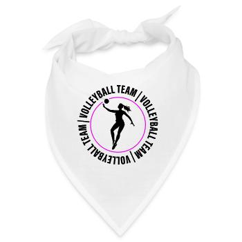 Volleyball Team Verein Spielerin - Bandana - Weiß - Vorne