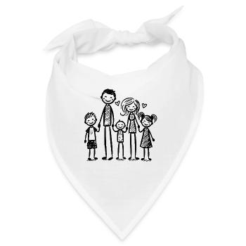 Family of Five - Bandana - Weiß - Vorne