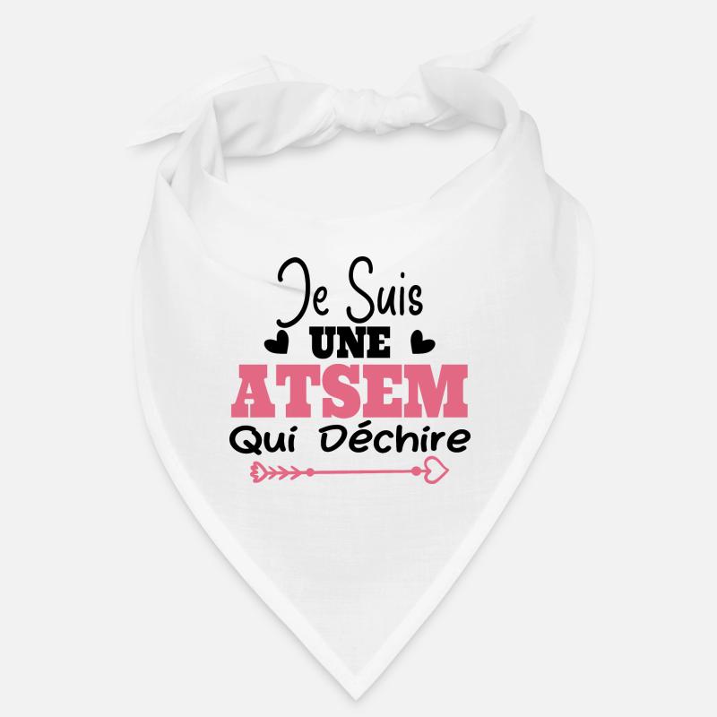 Je suis une ATSEM qui déchire Idée Cadeau Atsem Bandana