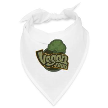 Vegan Food Design - Bandana - Weiß - Vorne