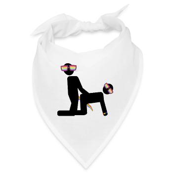 Schwuler Sex - Bandana - Weiß - Vorne