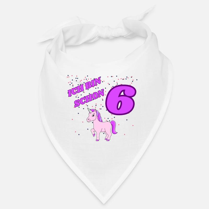 ICH BIN SCHON 6 Geburtstag Geschenk Mädchen Bandana