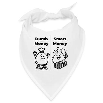 Dumb Money - Smart Money - Bandana - Weiß - Vorne