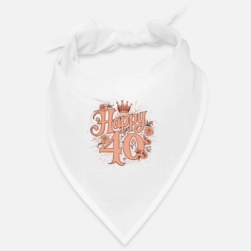 Heureux 40 - Bandana - blanc