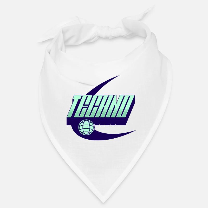 Techno - Bandana - Weiß