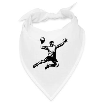 Handball Handballer - Bandana - Weiß - Vorne
