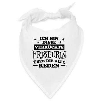 Friseurin Spruch Friseur Lustig Friseurin Geschenk - Bandana - Weiß - Vorne
