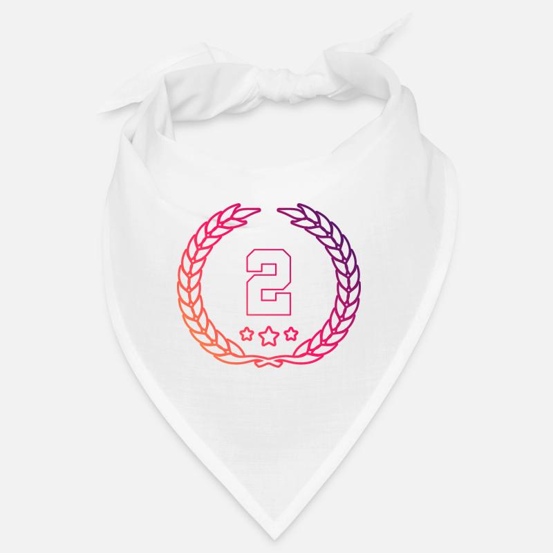 2 Zahl Kranz Bandana