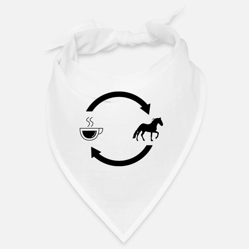 Kaffee laden Pfeile und Pferd - Bandana