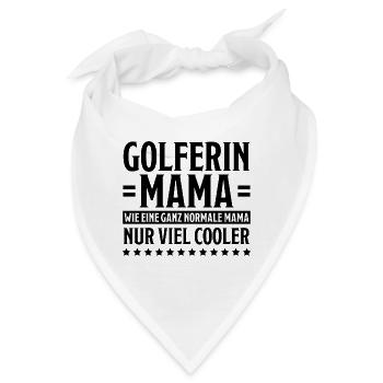 Golferin Minigolf Golf Spruch Golferin Geschenk - Bandana - Weiß - Vorne