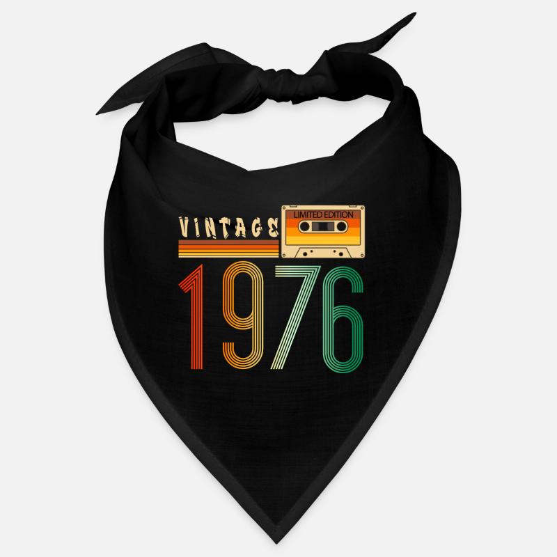 Year 1976 Old School Cassette Music Retro Bandana
