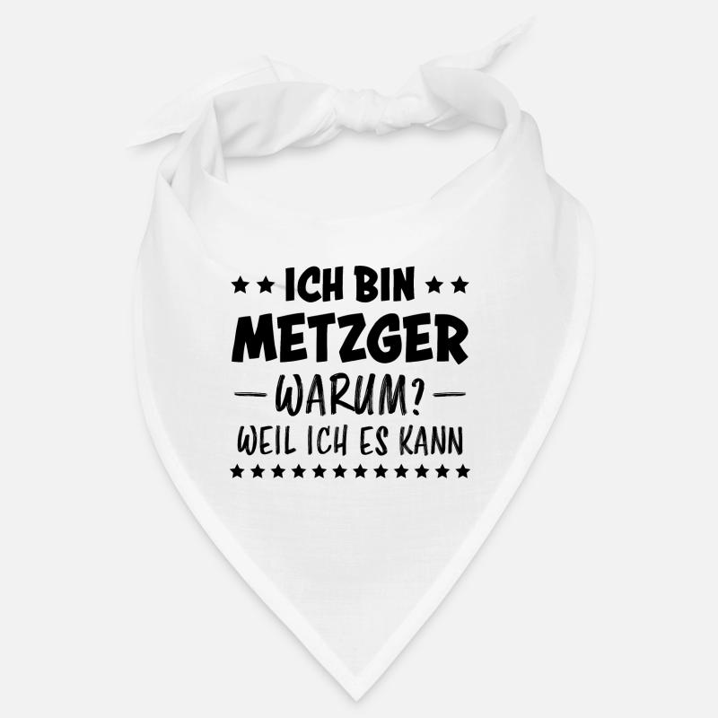 Metzger Beruf Lustiger Spruch Fleischer Geschenk Bandana