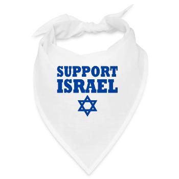 Support israel - Bandana - Weiß - Vorne