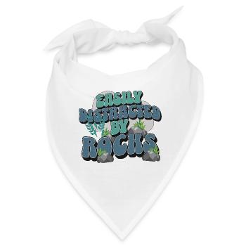 Geologe Steine Sammler - Bandana - Weiß - Vorne