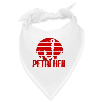 Petri Heil Fischen - Bandana - Weiß - Vorne
