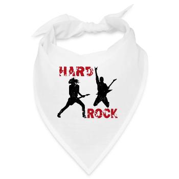 Hard Rock Gitarristen - Bandana - Weiß - Vorne