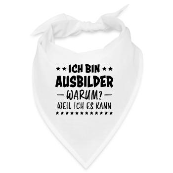 Ausbilder Beruf Lustiger Spruch Ausbilder Geschenk - Bandana - Weiß - Vorne