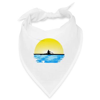 Rudern - Ruderboot - Ruderer - Bandana - Weiß - Vorne