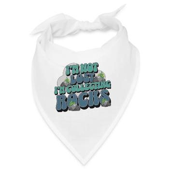 Geologe Steine Sammler - Bandana - Weiß - Vorne