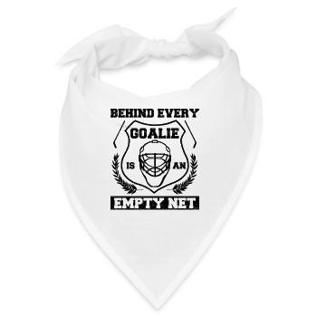 Hockey-Torhüter Hinter jedem Torhüter steht ein Leerer - Bandana - Weiß - Vorne