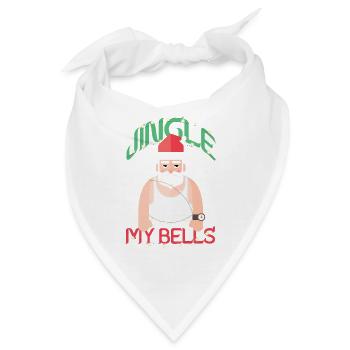 Redneck Weihnachtsmann Jingle My Bells - Bandana - Weiß - Vorne
