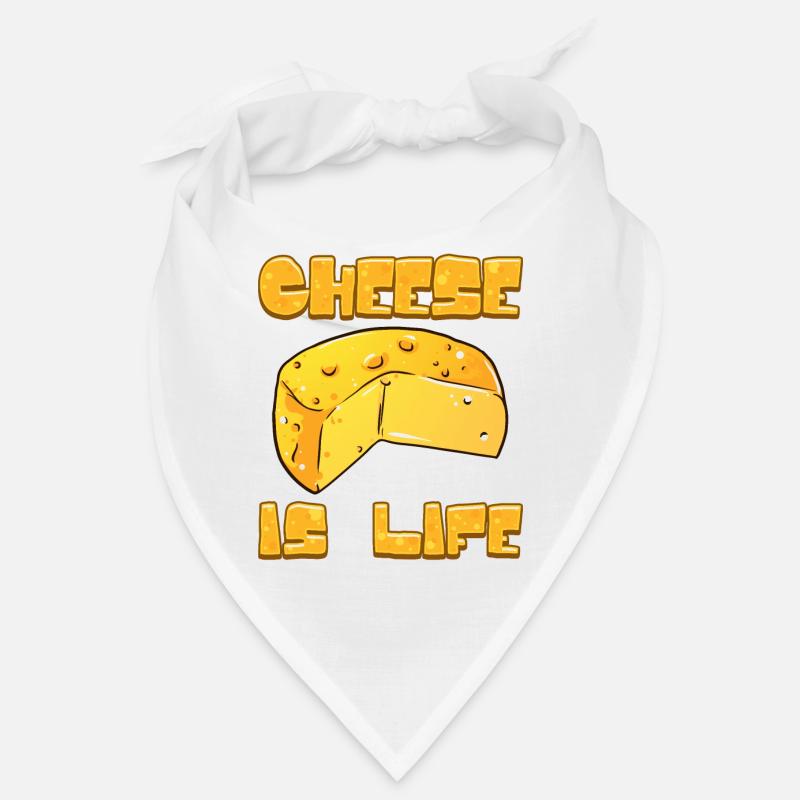 Cadeau d'amoureux du fromage Le fromage, c'est la vie Bandana
