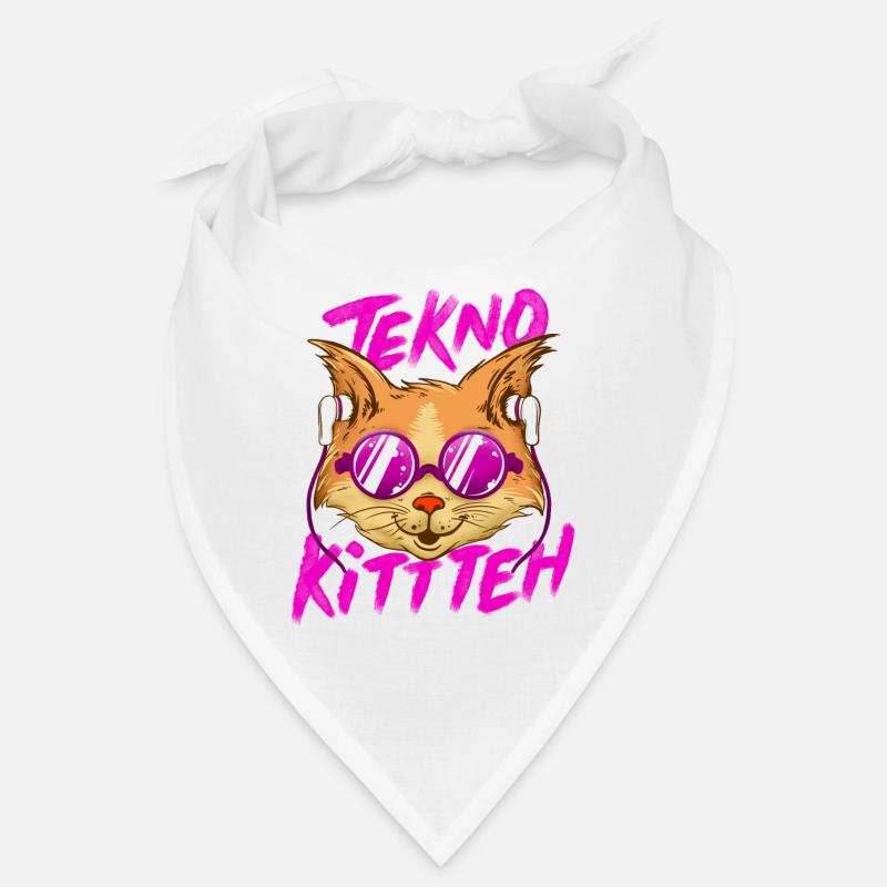 Tekno Underground Raver Techno cat Bandana