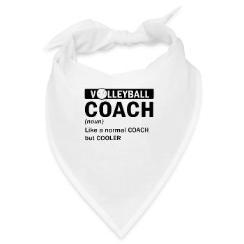 Volleyballtrainer Geschenke wie normaler Trainer aber - Bandana - Weiß - Vorne
