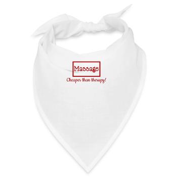 Massage Therapeut Geschenke Massage billiger als - Bandana - Weiß - Vorne