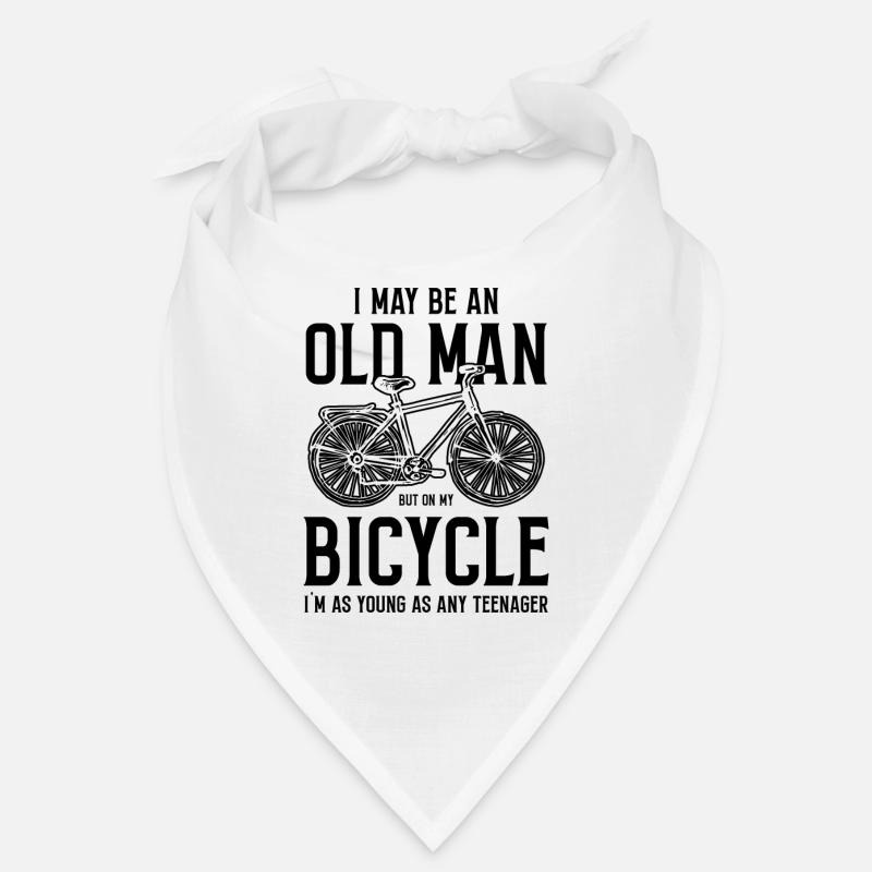 Fahrrad alter mann opa Bandana