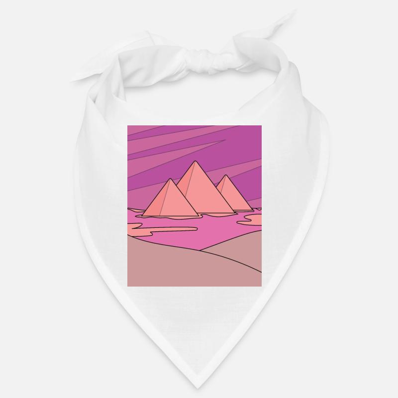 Retro pyramide du désert soleil Bandana