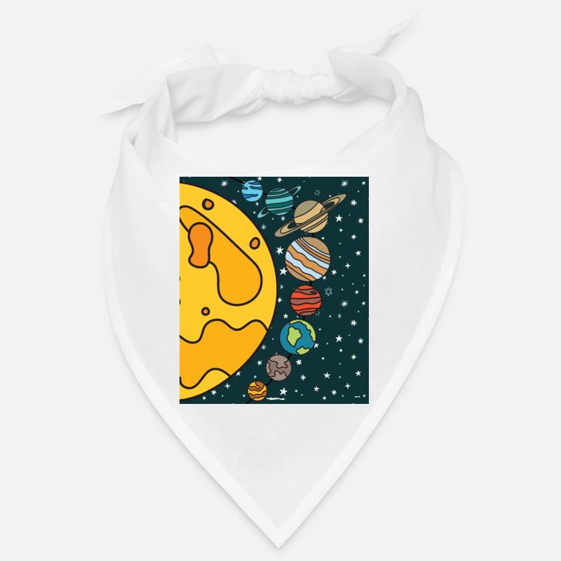 Astronomie Système solaire Planètes - Bandana - blanc