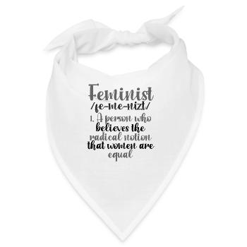 Feminismus schenkt radikale Vorstellung, dass Frauen gleich sind - Bandana - Weiß - Vorne