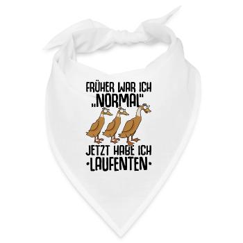 Laufenten Laufente Entenzucht Ente Entenzüchter - Bandana - Weiß - Vorne