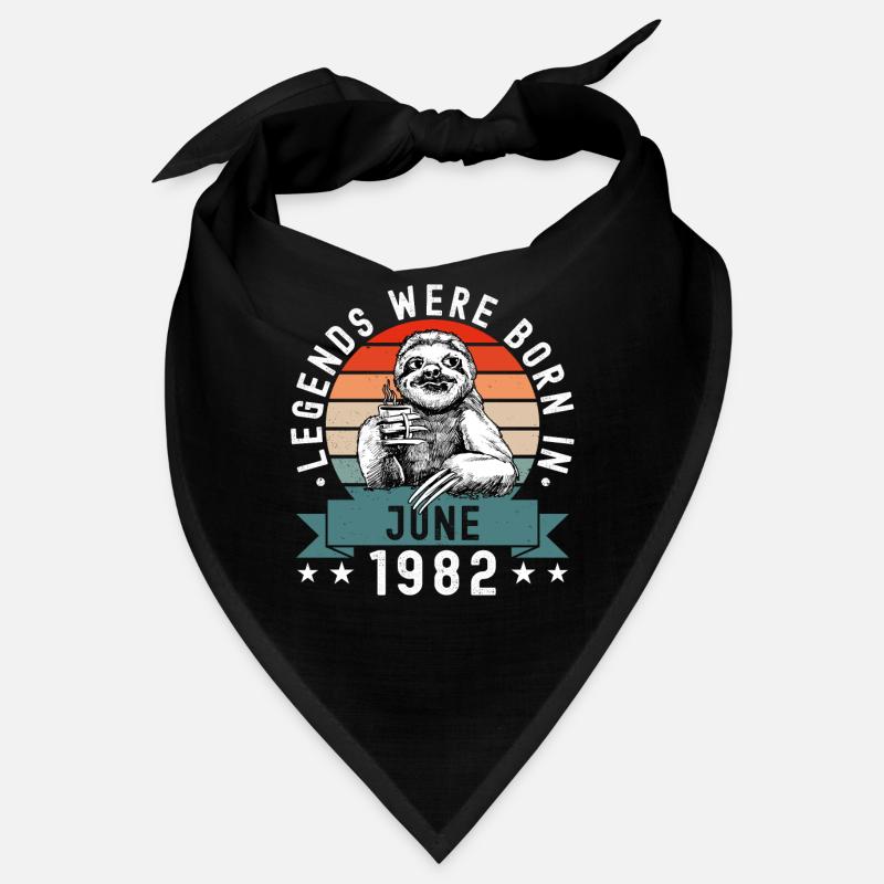 Legends Were Born In June 1982 Sloth Sloth Bandana