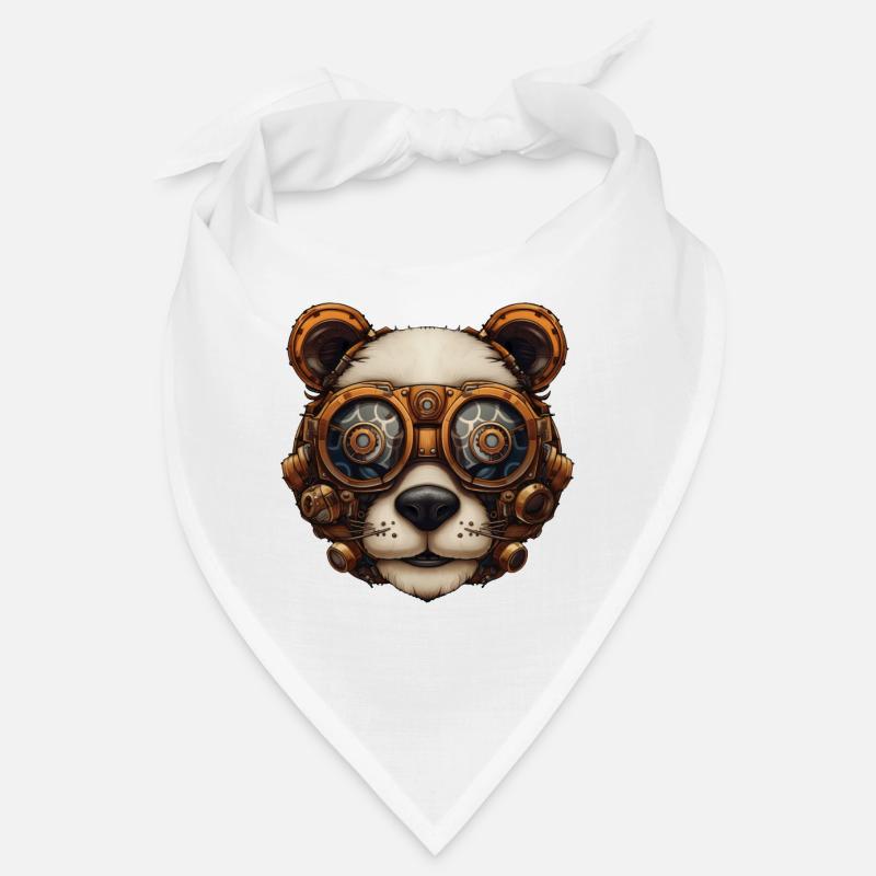 Steampunk Panda Bär Geschenk Steampunk Bandana