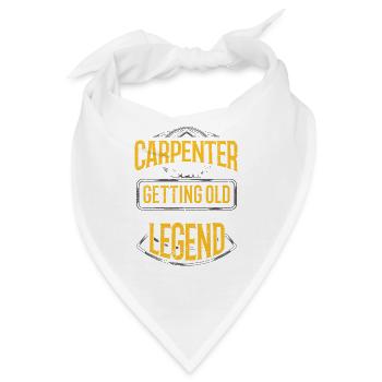 Schreiner Geschenkidee Schreiner Ich bekomme nicht - Bandana - Weiß - Vorne