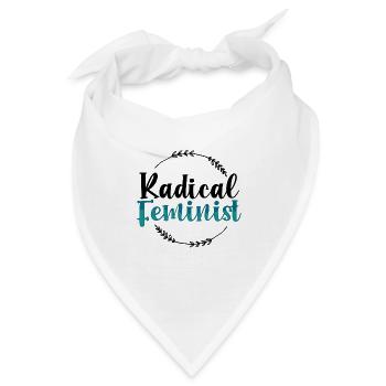 Inspriational Gifts für Frauen Radikales feministisches Geschenk - Bandana - Weiß - Vorne