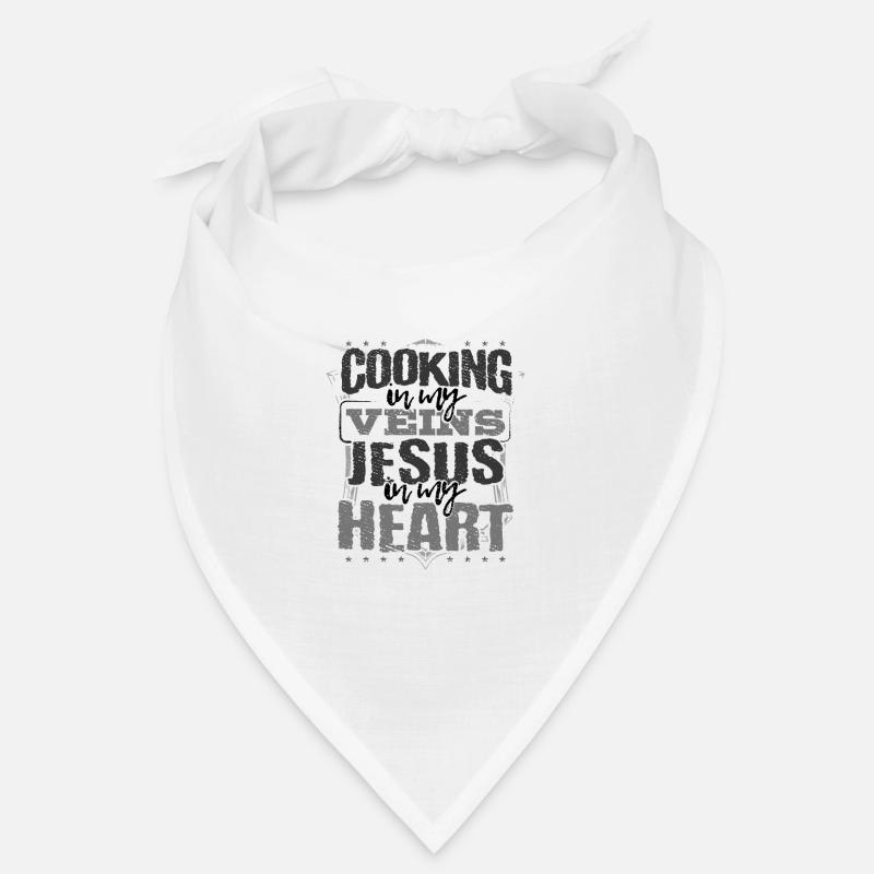 Cook Gift Chef Geschenk Kochen ist in meinen Adern Jesus Bandana