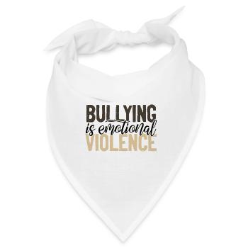 Anti-Mobbing-Geschenke Mobbing ist emotional - Bandana - Weiß - Vorne