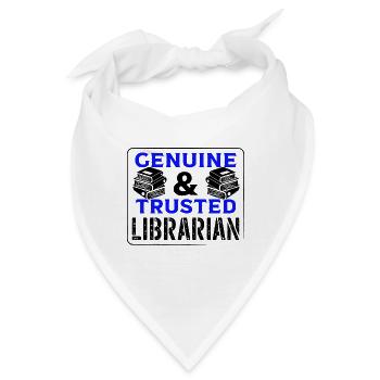 Bibliothekar schenkt echten und vertrauenswürdigen Bibliothekar - Bandana - Weiß - Vorne