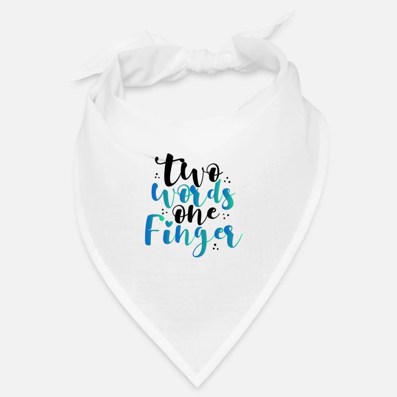 Sarkastische Zwei Worte Ein-Finger-Sarkasmus-Geschenke Bandana