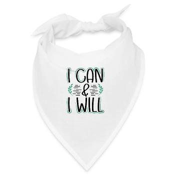 Feminismus-Geschenke, die ich kann und ich werde für ein Mädchen schenken - Bandana - Weiß - Vorne