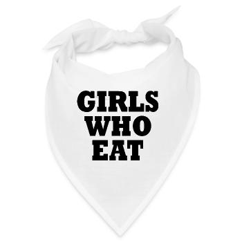Girls who eat - Bandana - Weiß - Vorne