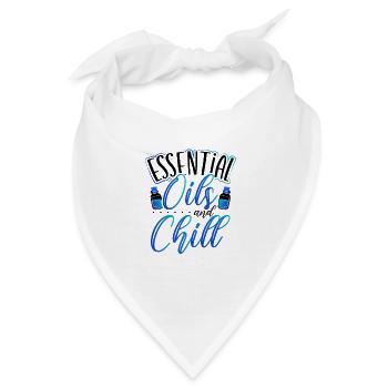 EO Humor ätherische Öle und kalte ätherische Öle - Bandana - Weiß - Vorne